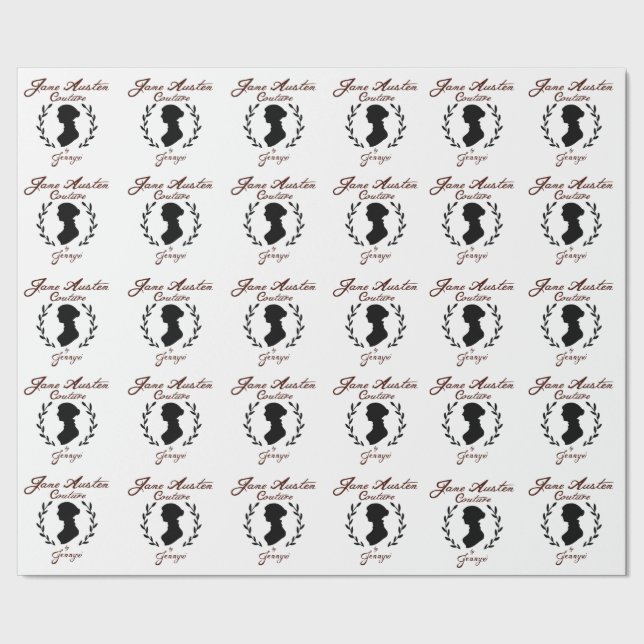 Jane Austen Couture Wrapping Papper Presentpapper (Söm)