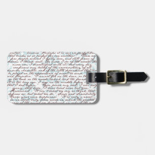 Jane Austen damast Bagagebricka