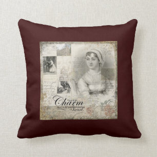 Jane Austen dekorativ kudde