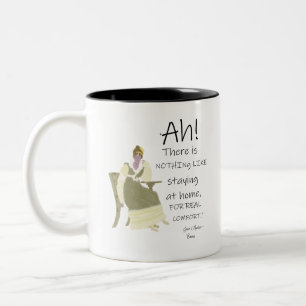 Jane Austen Emma Comfort Quote Två-Tonad Mugg