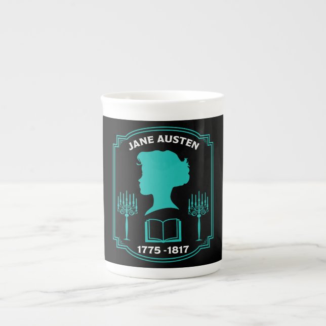Jane Austen English Novelist Benporslin Mugg (Framsidan)