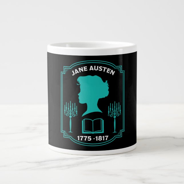 Jane Austen English Novelist Jumbo Mugg (Framsidan)