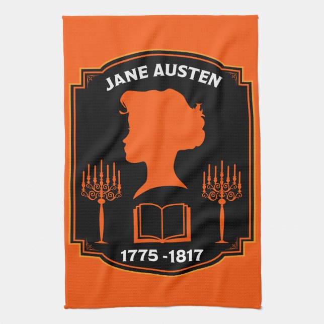 Jane Austen English Novelist Kökshandduk (Vertikal)