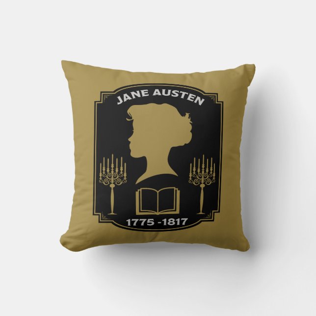 Jane Austen English Novelist Kudde (Framsida)