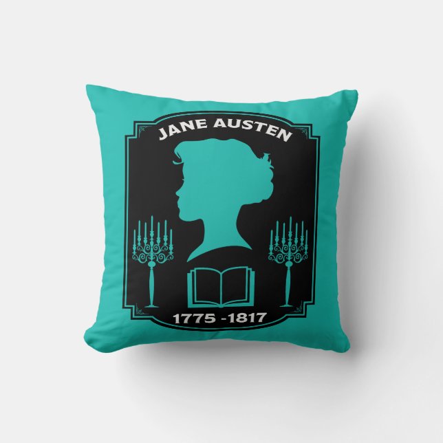 Jane Austen English Novelist Kudde (Framsida)