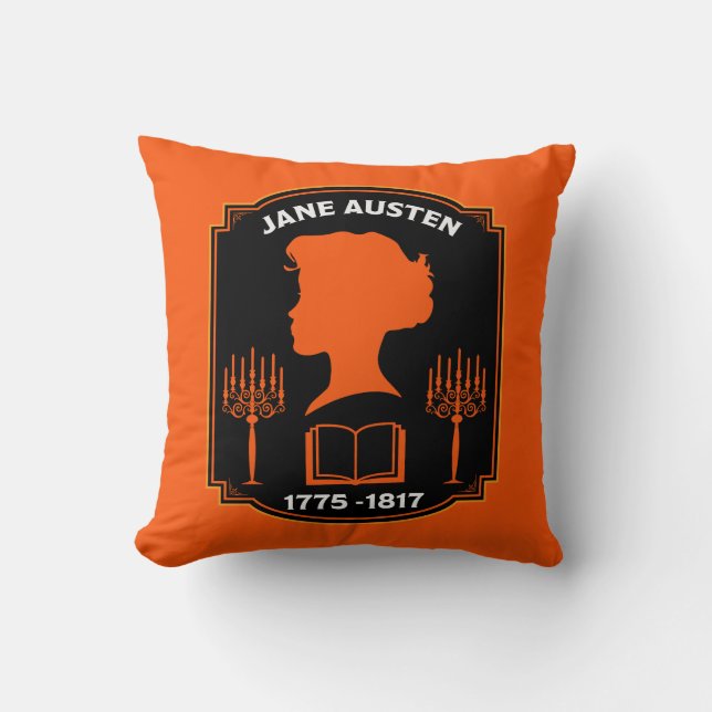Jane Austen English Novelist Kudde (Framsida)