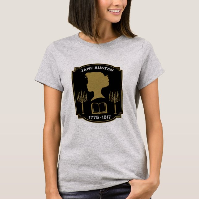 Jane Austen English Novelist T Shirt (Framsida)