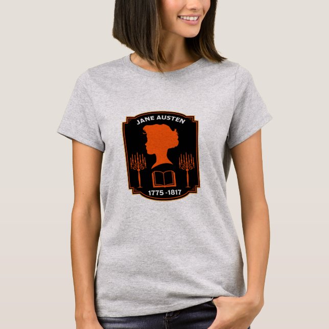 Jane Austen English Novelist T Shirt (Framsida)