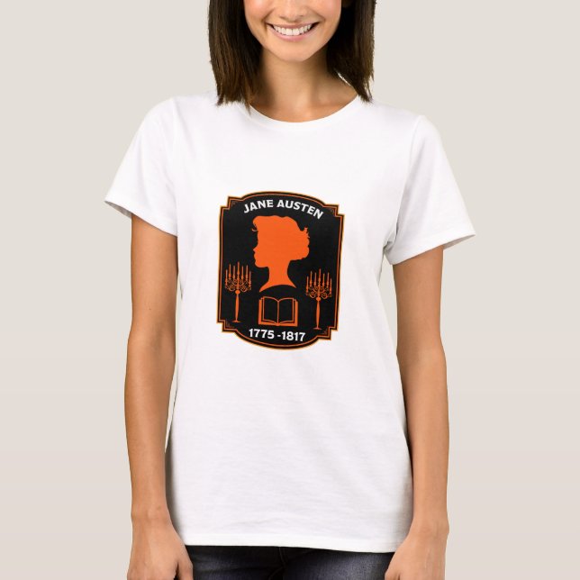 Jane Austen English Novelist T Shirt (Framsida)