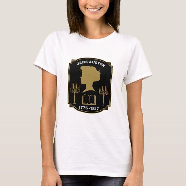 Jane Austen English Novelist T Shirt (Framsida)