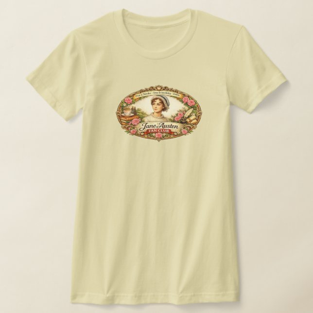Jane Austen-fanklubb T Shirt (Laydown)