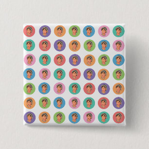 Jane Austen Färg Button Knapp