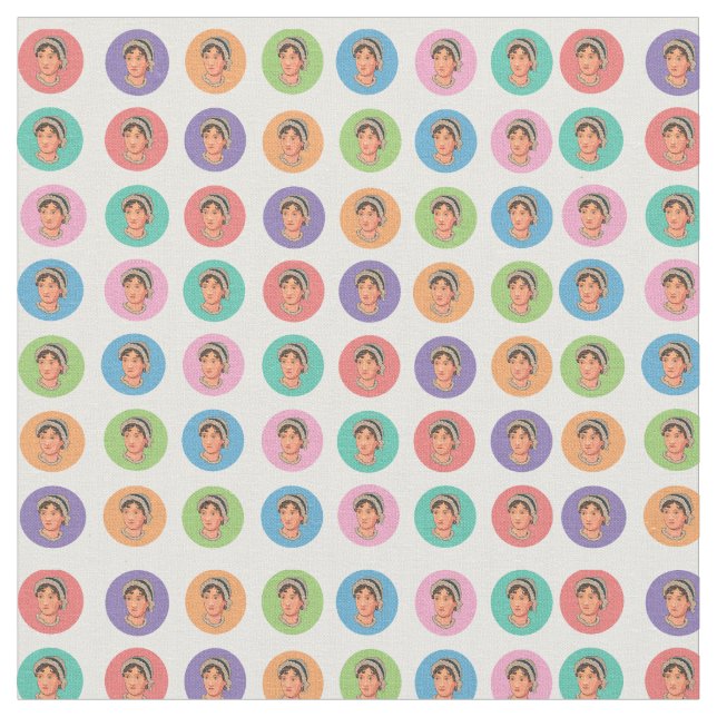 Jane Austen Färg Fabric Tyg (Närbild)