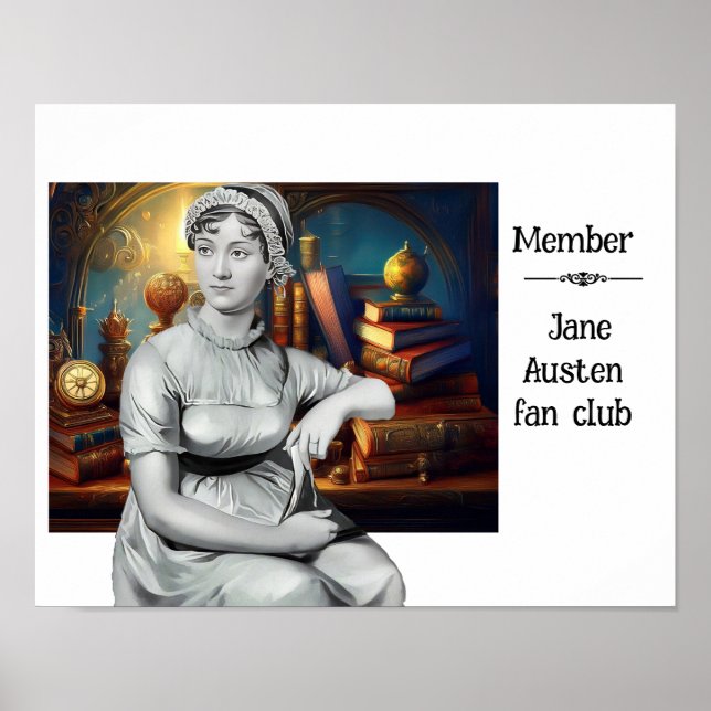Jane Austen fläkt klubb Poster (Framsidan)