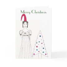 Jane Austen-flicka, julhatt, Christm..