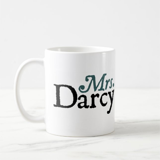 Jane Austen Fru Darcy Råna Kaffemugg (Vänster)