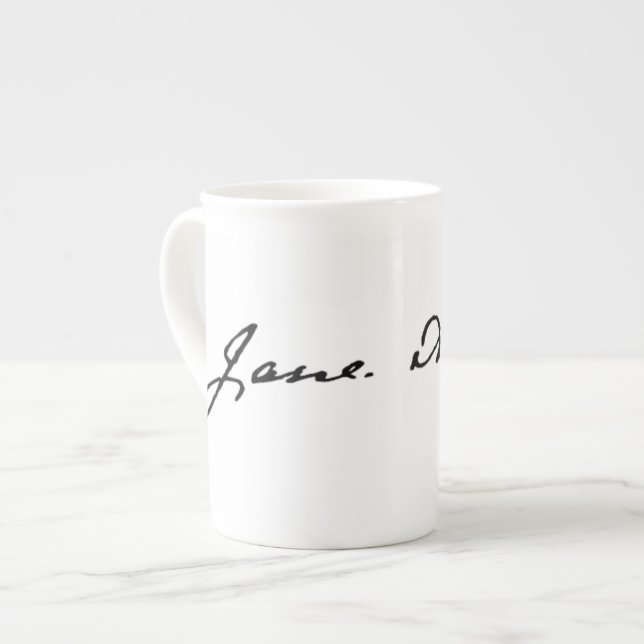 Jane Austen häfte Benporslin Mugg (Framsida vänster)