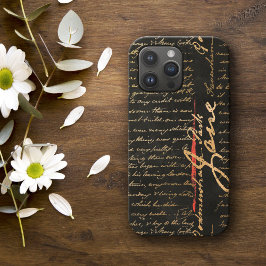 Jane Austen Handwrite Fodral-Mate iphone case