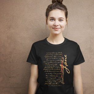 Jane Austen Handwrite T-Shirt