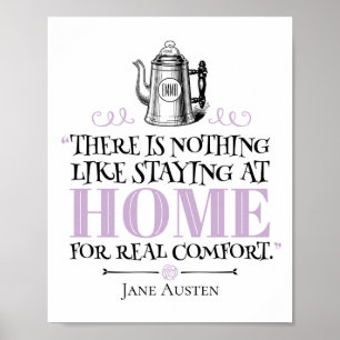 Jane Austen - Hem - Kaffepartiet Poster