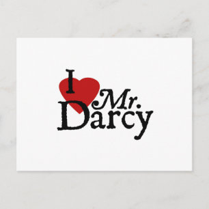 Jane Austen I KÄRLEK Mr Darcy Vykort