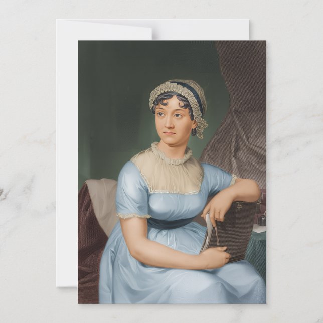 Jane Austen inbjuder Magnetisk Inbjudningskort (Framsida)