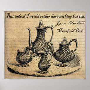 Jane Austen: Ingenting annat än Tea Poster