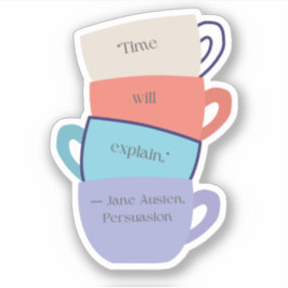Jane Austen Inspired Sticker Klistermärken