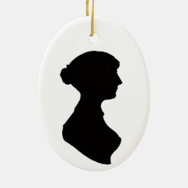 Jane Austen Julgransprydnad Keramik
