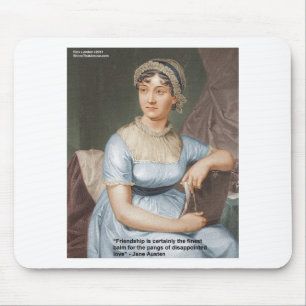 Jane Austen Kärlek Bästa Balsam Citat Kort & Gåvor Musmatta