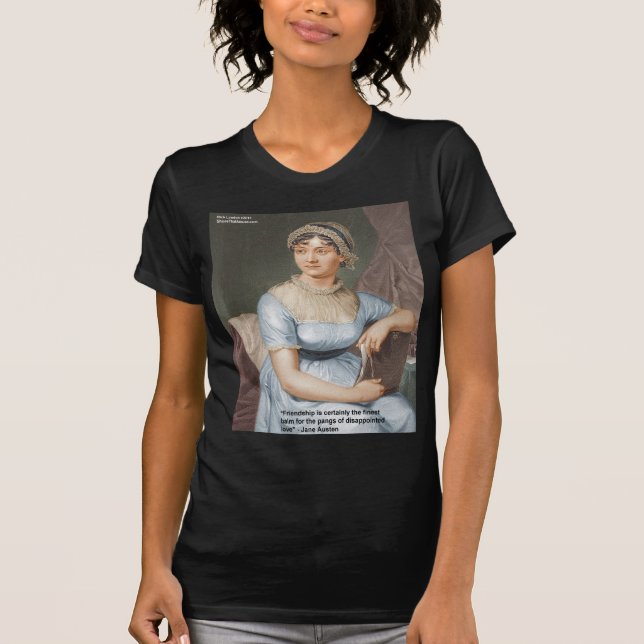 Jane Austen Kärlek Finest Balm Quote Cards & Gifts Tee Shirt (Framsida)
