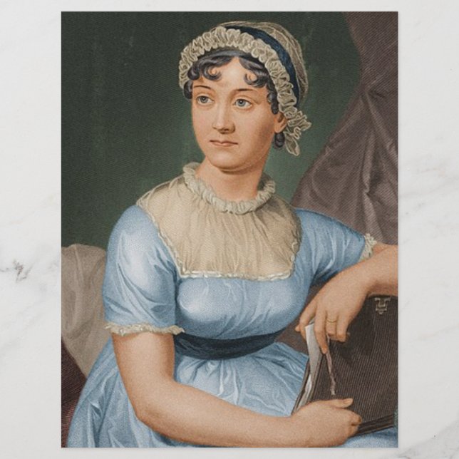 Jane Austen-kontorsmateriel Brevhuvud (Framsida)