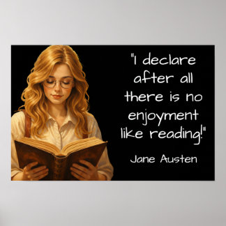 Jane Austen Läs citat Poster