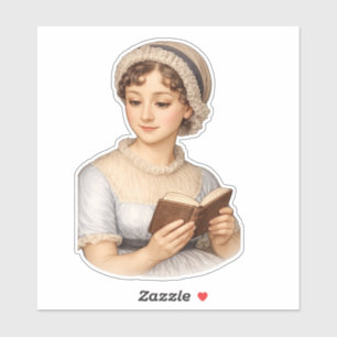 Jane Austen läser Klistermärken