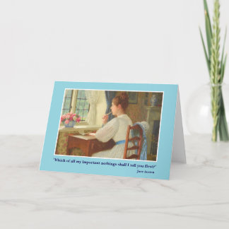 Jane Austen Letter Card Kort
