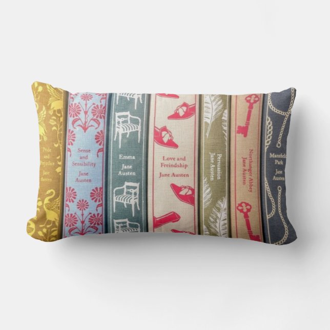 Jane Austen Lumbarkudde (Framsida)