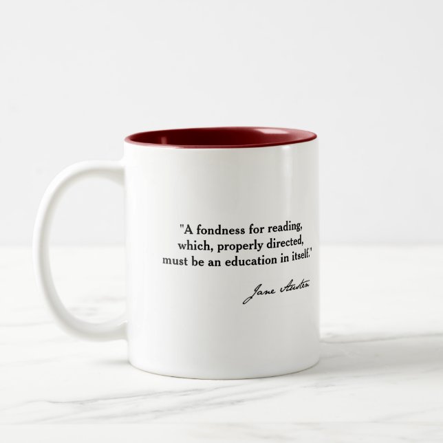 Jane Austen Mansfield Park Mugg (Vänster)