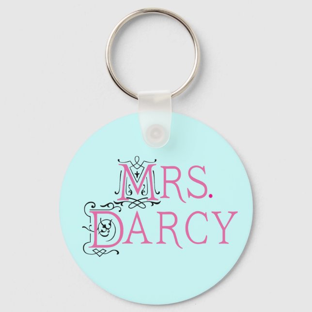 Jane Austen Mrs. Darcy Gift Nyckelring (Framsida)