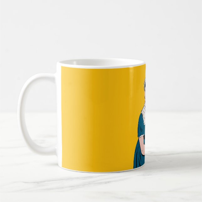 Jane Austen-mugg gör en fantastisk present! Kaffemugg (Vänster)
