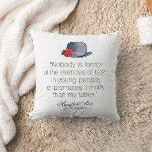 Jane Austen - My Far - Vintage Hat Kudde