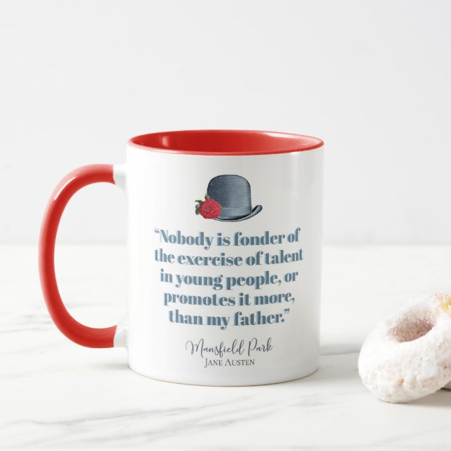 Jane Austen - My Far - Vintage Hat Mugg (Med munk)