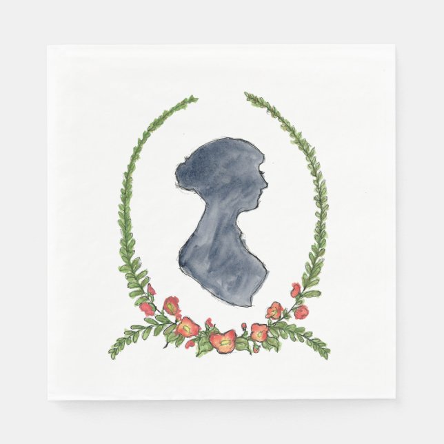 Jane Austen Napkins Pappersservett (Framsidan)