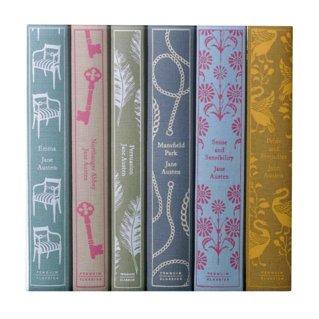 Jane Austen Novels  Kakelplatta (Framsidan)