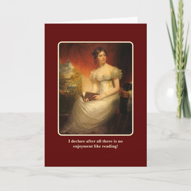 Jane Austen om böcker Kort (Framsida)