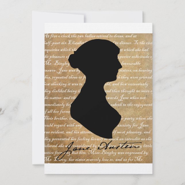 Jane Austen Page Silhouette (Framsida)