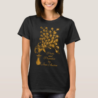 Jane Austen Peacock Pride & Prejudice Bok Klubb Fa T Shirt