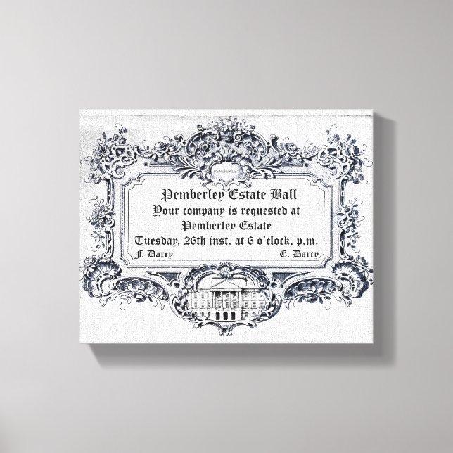 Jane Austen: Pemberley Gods Boll Canvastryck (Framsida)