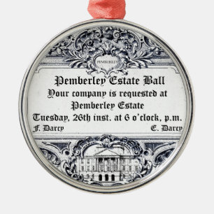 Jane Austen: Pemberley godsboll Julgransprydnad Metall