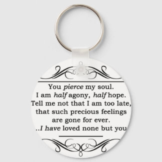 Jane Austen Persuasion Quote Nyckelring