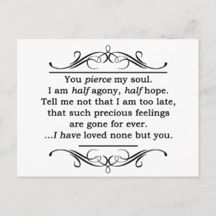 Jane Austen Persuasion Quote Vykort
